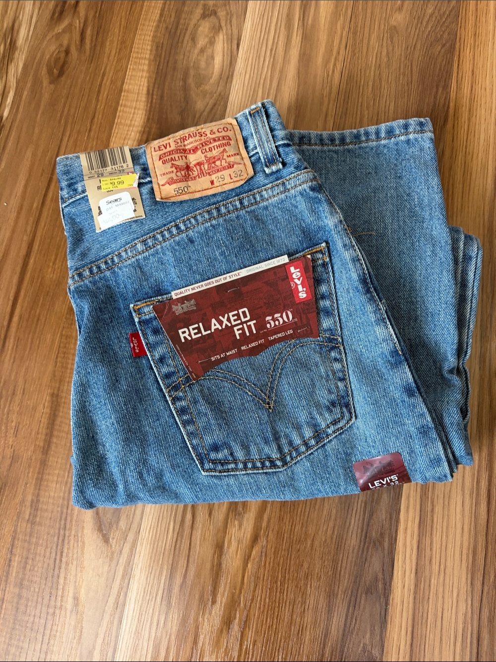 YtK 2007 Levi's Relaxed Fit 550 Men's Jeans - Light Blue Denim